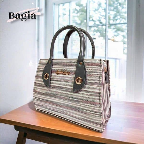 women's printed Leather handbag. Delivery free All Punjab. 3