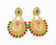 Traditional Gold Plated Earrings