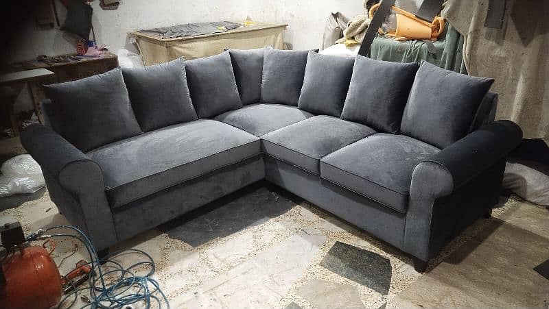 Brand new corner sofa for sell contact me on my what's app number we . 1