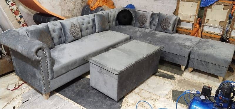 Brand new corner sofa for sell contact me on my what's app number we . 6