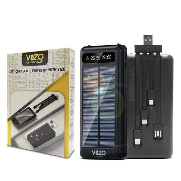 Vizo Solar-1 10000mah Fast Powerbank 1