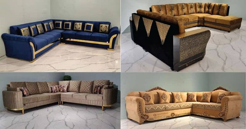 Sofa Sets/ 6 Seater Sofa/ 2 Seater Sethi/L Shape Corner Sets 5