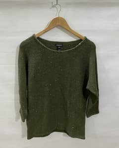 blingy Green sweater shirt