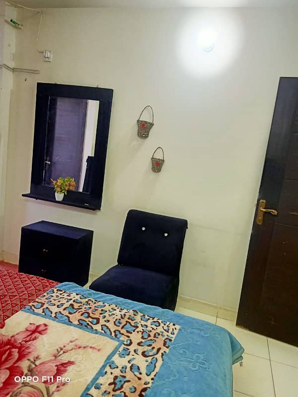 Per day 1bed full furnished flats available for rent 1