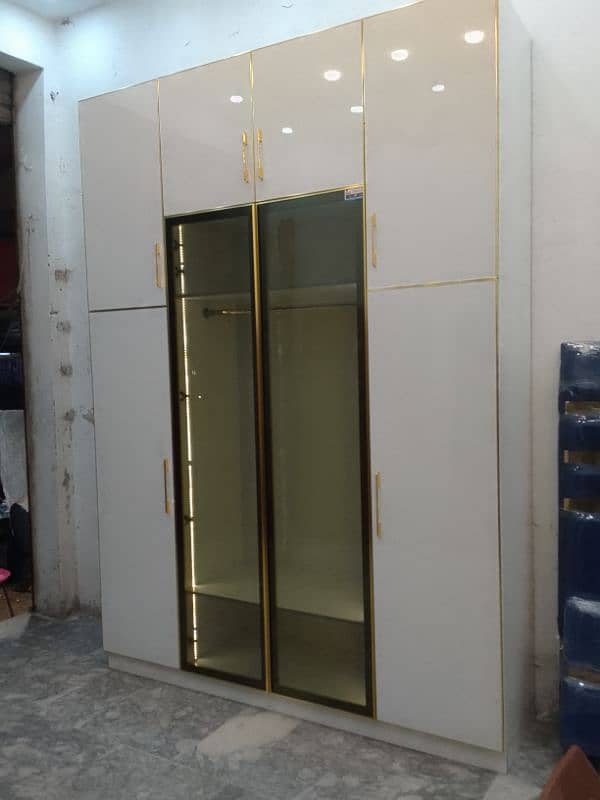 High glaze uv wardrobe with glass profile door 2