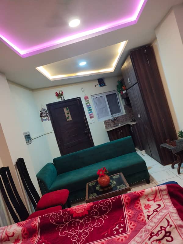 Per day 1bed full furnished flats available for rent 4