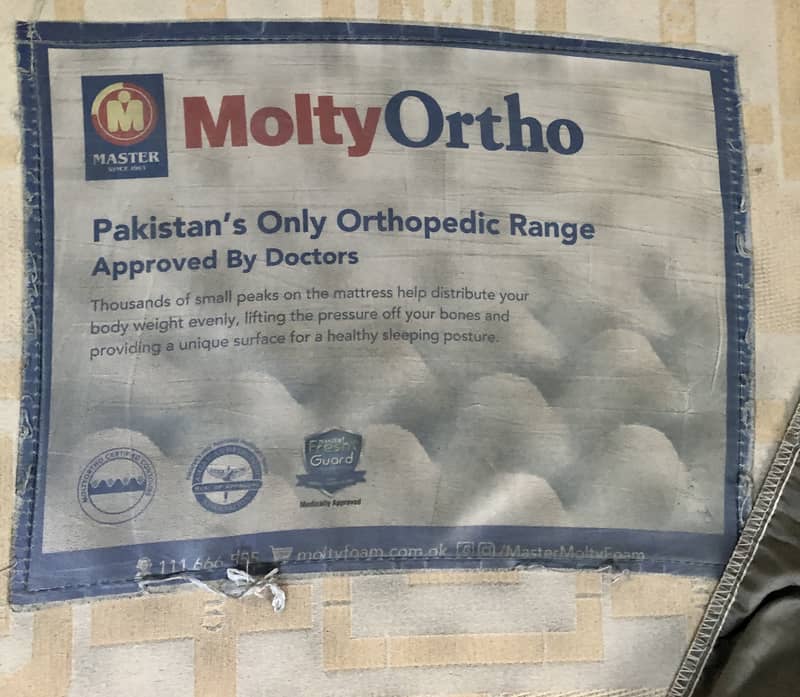 MoltyOrtho Mattress and Bed with mattress protector 4