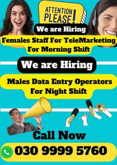 Call Center Job / International Call Center / Morning / Night Shift