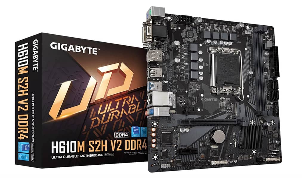 Intel Core i3 12100 with Gigabyte H610M S2H Stock Cooler  Gaming Combo 0