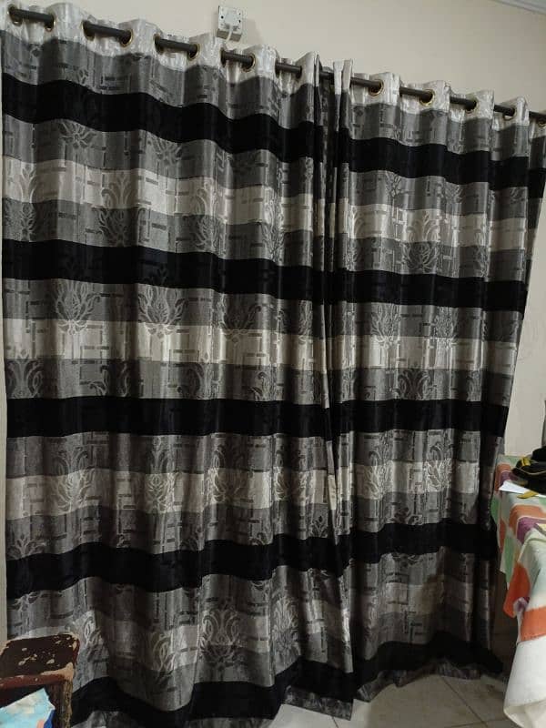 black and white curtain 1