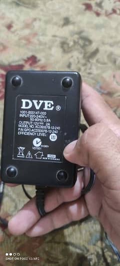 Power adapter,  switching adapter. DVE