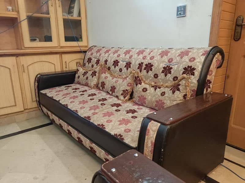 5-Seater Sofa Set with Cushions 1