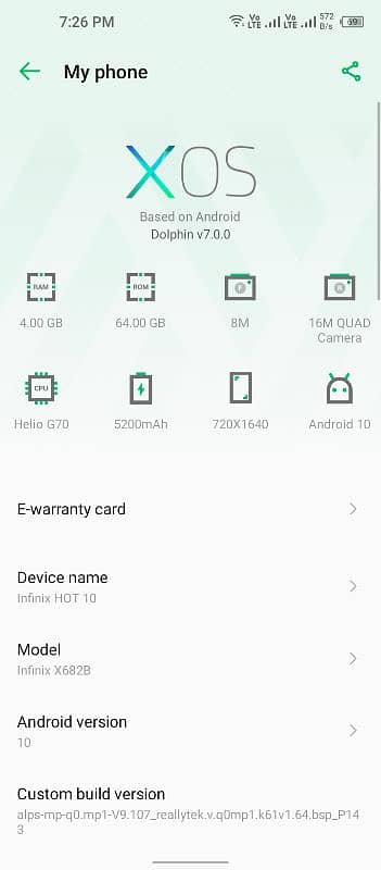 infinix hot 10. . . . 4.64 2