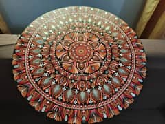 hand painted mandala.