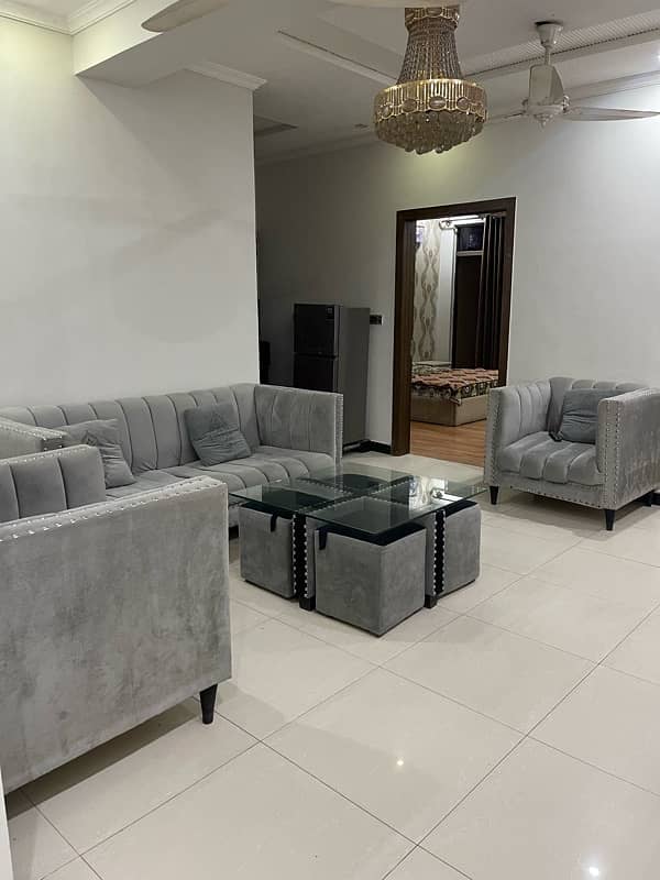 furnished monthly basis 2 bed plus tv lounge open view margalla road 3