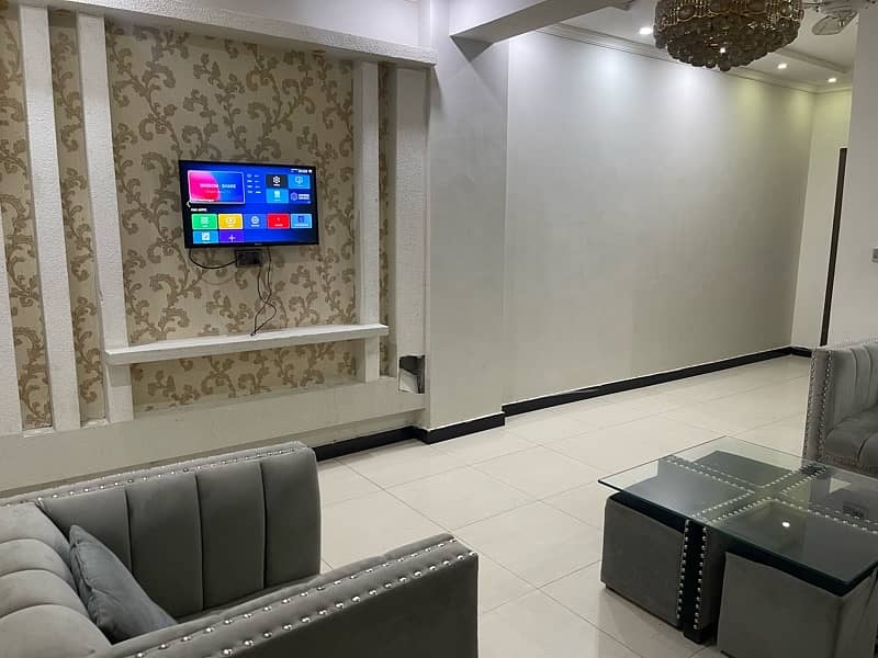 furnished monthly basis 2 bed plus tv lounge open view margalla road 6