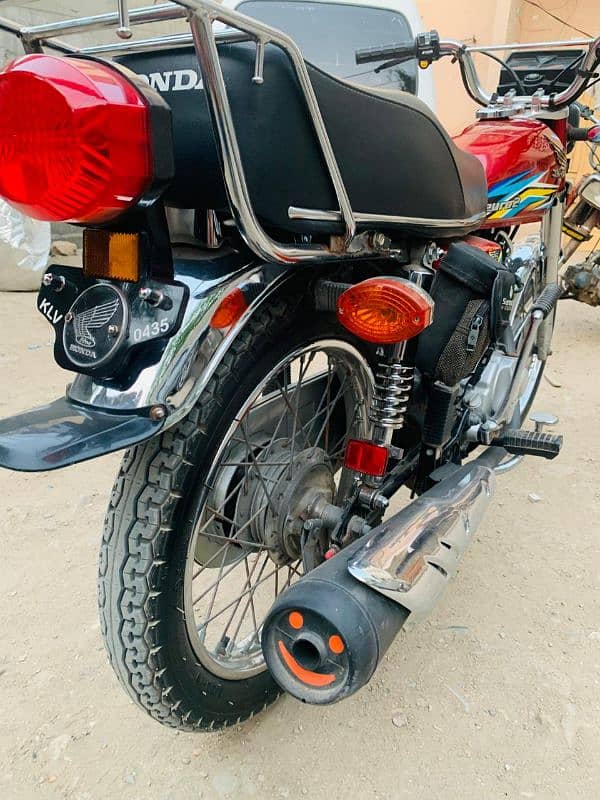 Honda cg 125 karachi num first owner 6