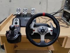 Logitech G25 Steering Wheel with Gear Shifter and Pedals