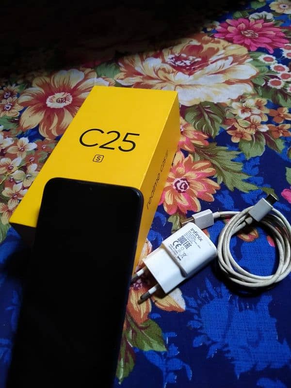 all ok condition realme model C25s 4gb 128gb a 7