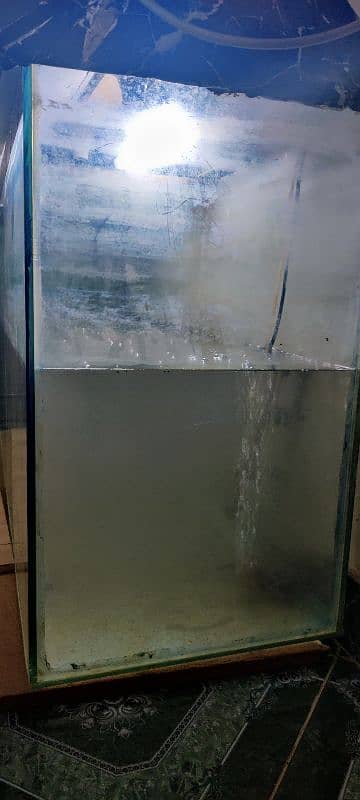 4ft aquarium glass for sale with custom roof 4×2×1.5 ft 2