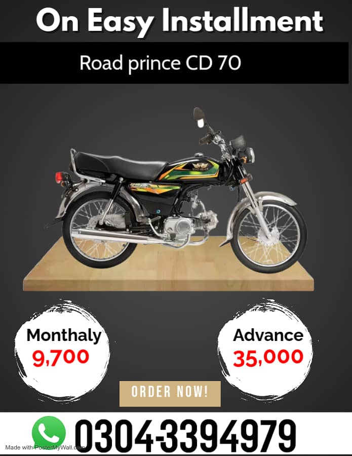 Road Prince RP 70 on Easy Installment 0