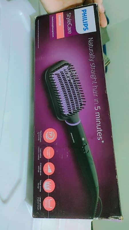 Philips heated Straightener hairs brush original UAE model. 4