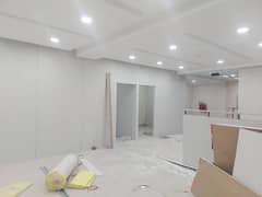 GYPSUM BOARD DRYWALL PARTITION, GLASS PARTITION, OFFICE RENOVATION