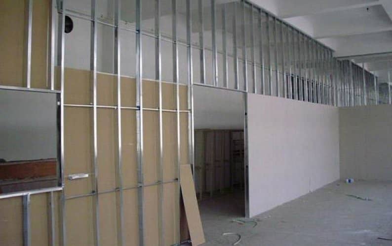 GYPSUM BOARD DRYWALL PARTITION, GLASS PARTITION, OFFICE RENOVATION 4