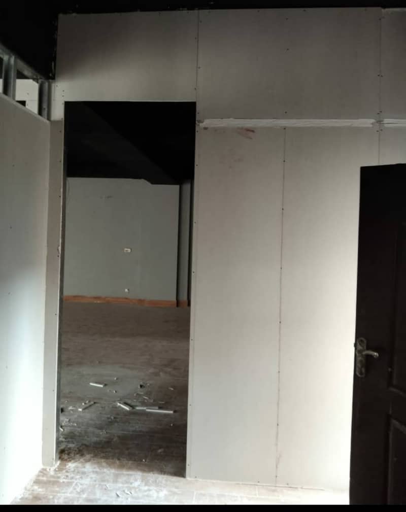 GYPSUM BOARD DRYWALL PARTITION, GLASS PARTITION, OFFICE RENOVATION 9