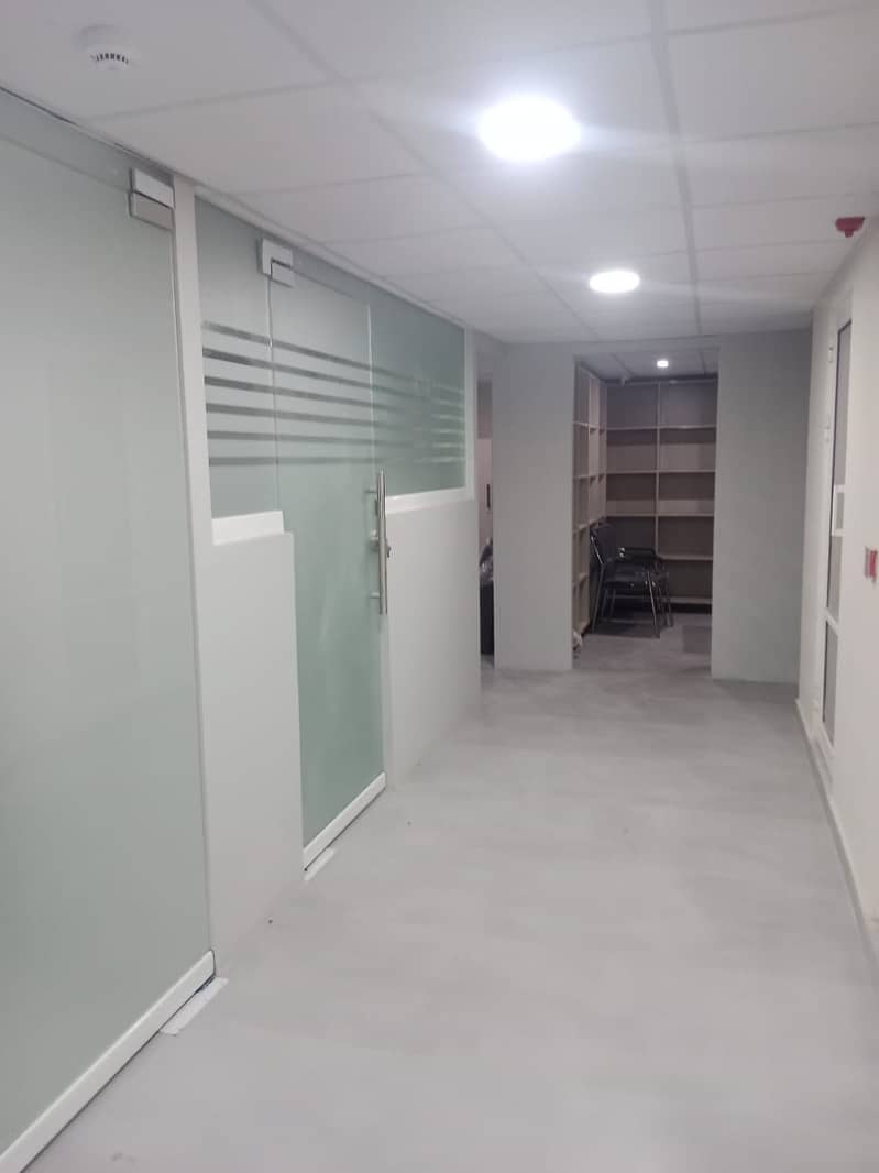 GYPSUM BOARD DRYWALL PARTITION, GLASS PARTITION, OFFICE RENOVATION 16