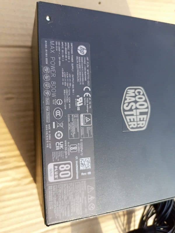 cooler master 800 watt 80+ gold psu available 2