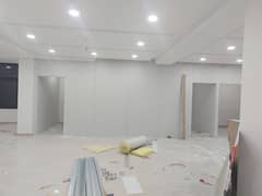 GYPSUM BOARD DRYWALL PARTITION, GLASS PARTITION, OFFICE RENOVATION