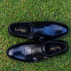 Double Monks Handmade Leather shoes for men