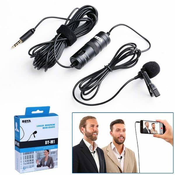 Boya by M1 professional collar microphone Lavalier 3.5mm Audio Video 2