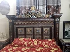 Full Wooden Bed Set For Sale In Lahore