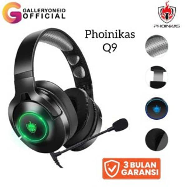 Phonikas q9 wireless + wired gaming headphone 1