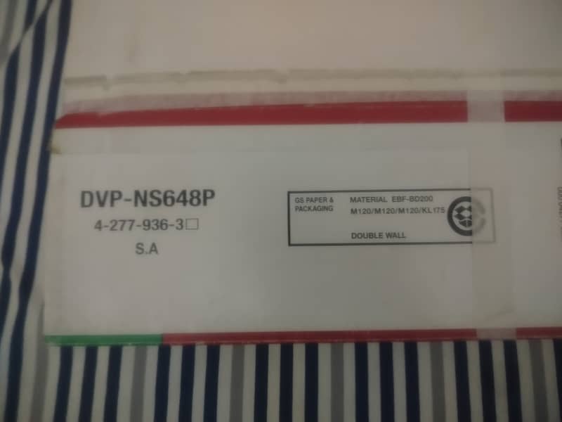 SONY dvd player  (dvp-NS648P) 1