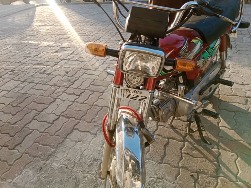 Honda CD 70  registration Islamabad  bio matric available  smart card 2