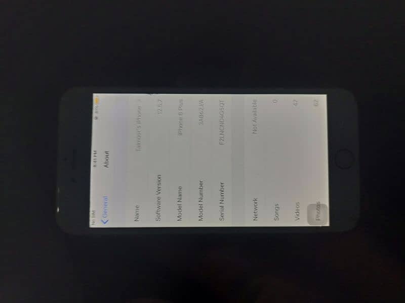 Apple iPhone  6+  16GB   Battery health 76 Pta Proved for 4 month 2