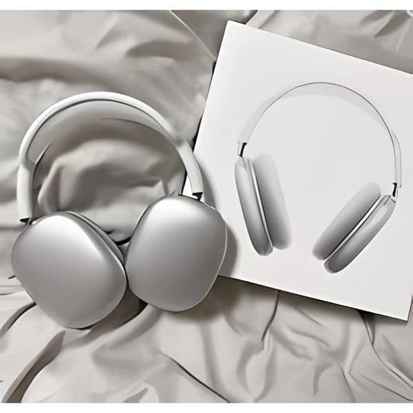 airpods max headphones in white color 2