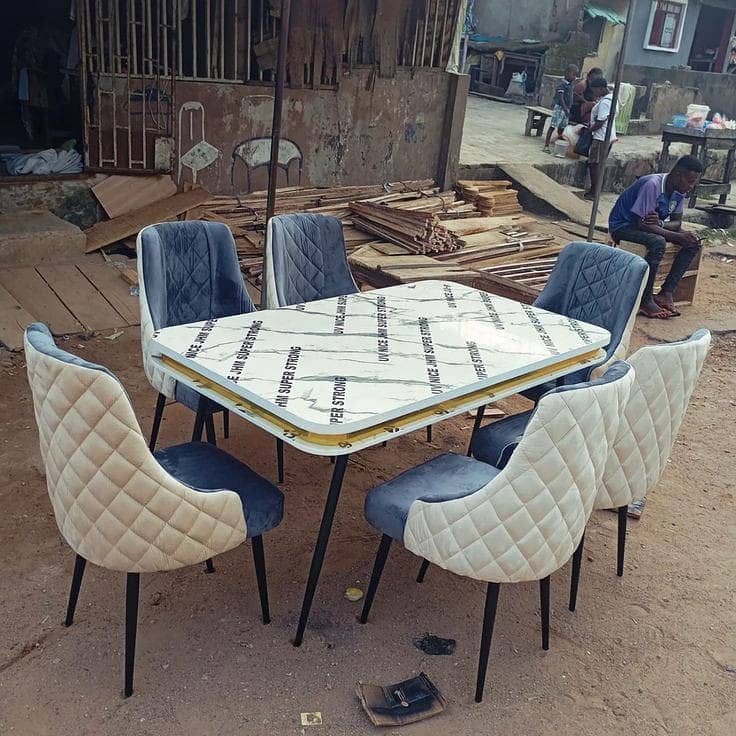 Restaurant furniture / 6 seater dining table / chairs / Coffee chairs 17