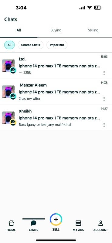 iphone 14pro max 1TB non pta but zong sim working 3