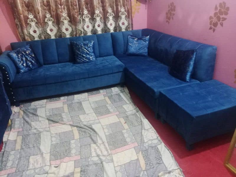 L shape sofa with Diwan for sale new 1