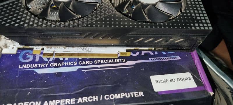 Radeon RX 580 8GB Graphics Card, 256Bit 2048SP GDDR5 AMD Video Card 2