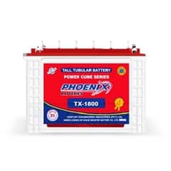 Pheonix Tall Tublar Batteries TX 1800 Brand New