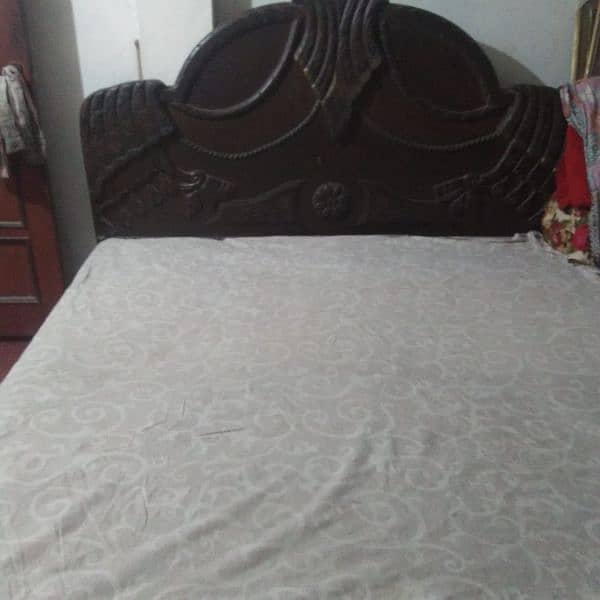 dubke bed for sale new condition • |Queen size bed| • 0