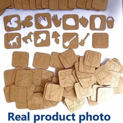 88 pcs wood alphabet  stencil Drawing kit