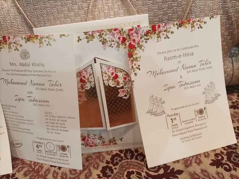 Wedding cards, Invitation cards, Flowers Cards read add 2