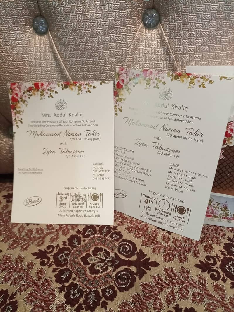 Wedding cards, Invitation cards, Flowers Cards read add 4