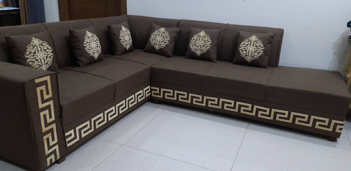 L Shaped 6 Seater Sofa / Living Room Sofa 0